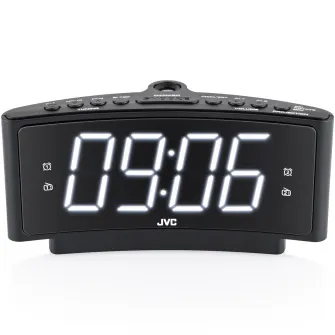 Ceas cu alarma JVC RA-E314B, negru