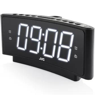 Ceas cu alarma JVC RA-E314B, negru