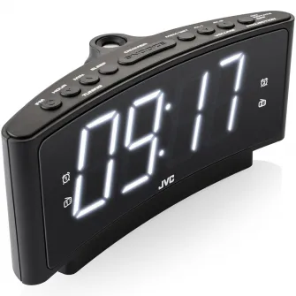 Ceas cu alarma JVC RA-E314B, negru