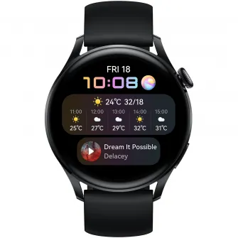 Ceas smartwatch Huawei Watch 3, 46mm, Active, Black