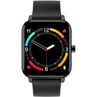 Ceas smartwatch ZTE Watch Live, oximetru SpO2, bratara TPU, Negru