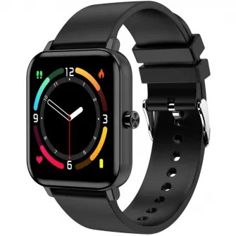 Ceas smartwatch ZTE Watch Live, oximetru SpO2, bratara TPU, Negru