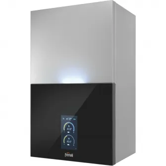 Centrala termica in condensare Ferroli Bluehelix MAXIMA 34C, 30 kW, touch screen 7, sistem de combustie autoadaptiv, fara kit evacuare