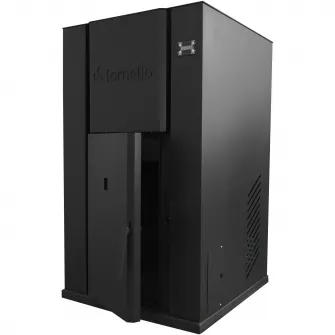 Centrala termica pe peleti Fornello Pellet King 40 KW, pompa circulatie, vas expansiune, supapa de siguranta, tiraj fortat, buncar peleti 100 l, recomandat pentru 300 mp, Negru