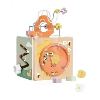 Centru de activitati din lemn - Cubul Mappy Honeybee