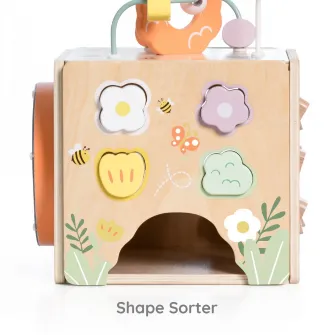 Centru de activitati din lemn - Cubul Mappy Honeybee