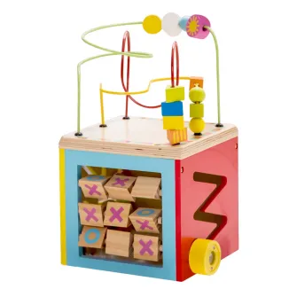Centru de activitati din lemn - Mappy Cubul multifunctional