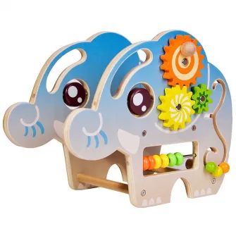 Centru de activitati din lemn - Mappy Elephantul Beads