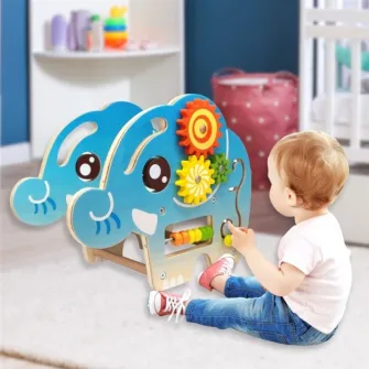 Centru de activitati din lemn - Mappy Elephantul Beads