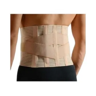 Centura Medicala Lombara Ziya Kose Premium cu Pad, Suport Vertical 360В°, Postoperatorie, Prevenire Ameliorare Hernie de Disc, Brau Medicinal, Culoare Bej, Marime M