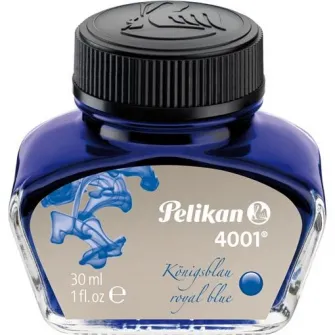 Cerneala Pelikan 4001, in calimara, 30 ml, albastru royal