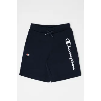 Champion, Pantaloni scurti cu imprimeu logo, Bleumarin, 126-131 CM