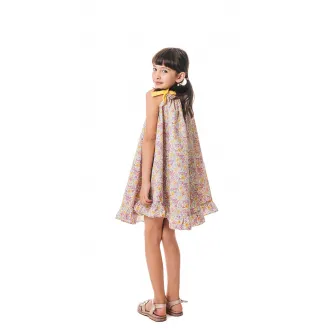 CHARMONY, Rochie de bumbac cu model floral, Multicolor, 122-128 CM