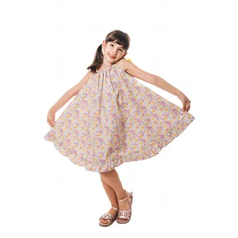 CHARMONY, Rochie de bumbac cu model floral, Multicolor, 140-146 CM