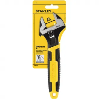 Cheie reglabila Stanley Maxsteel 0-90-948, 8/200 mm, 15° unghi, maner bimaterial Control-Grip