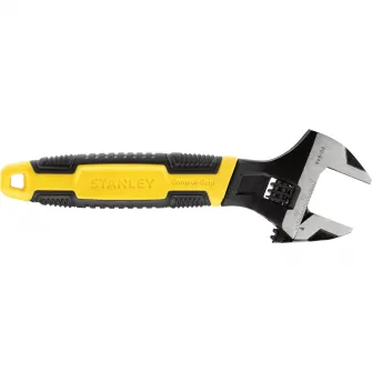 Cheie reglabila Stanley Maxsteel 0-90-948, 8/200 mm, 15° unghi, maner bimaterial Control-Grip