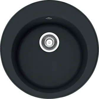 Chiuveta fragranite Franke ROG 610, adancime cuva 18.5 cm, 51 cm, Negru