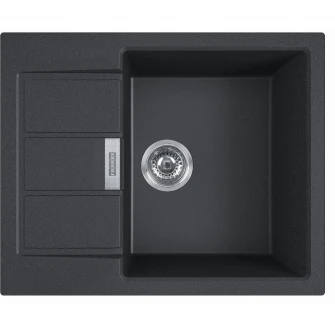 Chiuveta Franke S2D 611-62, Tectonite, 620x500mm, adancime Cuva 200mm, Negru
