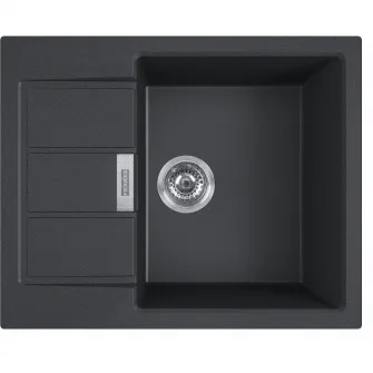 Chiuveta Franke S2D 611-62, Tectonite, 620x500mm, adancime Cuva 200mm, Negru