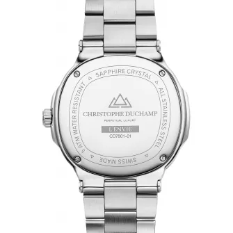 Christophe Duchamp, Ceas de otel inoxidabil Swiss Made, Argintiu