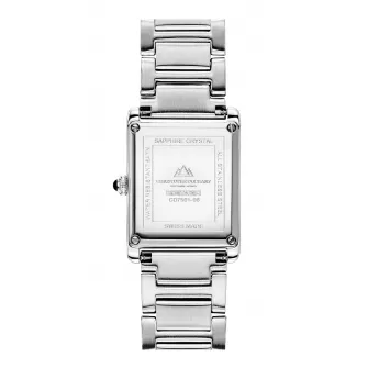 Christophe Duchamp, Ceas patrat cu 10 diamante, Argintiu