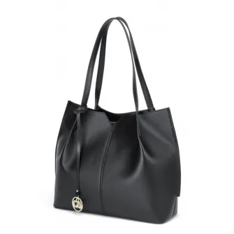 Ciel, Geanta tote de piele Whitney, Negru