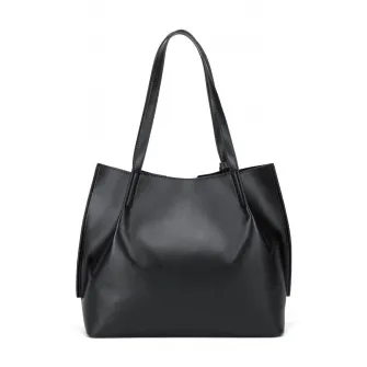 Ciel, Geanta tote de piele Whitney, Negru