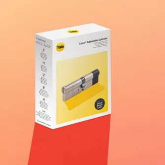 Cilindrul ajustabil Yale Linus 05/501000/SN, 6 pini, 2 chei incluse, 30-65 mm lungime interioara, 30-60 mm lungime exterioara, anti-pick, anti-gaurire, anti-lovire, anti-smulgere