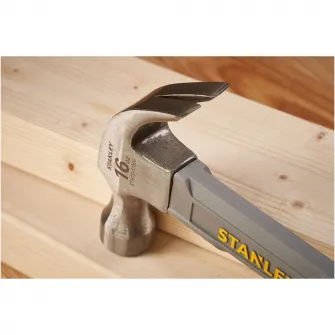 Ciocan cu gheara STANLEY STHT0-51309, 450g, maner fibra de sticla, protectie sporita, aderenta imbunatatita, rezistent la uzura, pentru scoaterea cuielor