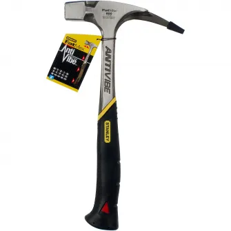 Ciocan de dulgher Stanley FatMax anti vibratii 1-51-937, forjat dintr-o singura bucata, amortizare a vibratiilor, maner in forma de diapazon, maner dynagrip, suport magnetic pentru cuie