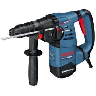Ciocan rotopercutor Bosch Professional SDS Plus GBH 3-28 DFR, 800 W, 3.1 J, 900 RPM, 4000 PPM + limitator de reglare adancime + laveta + maner suplimentar + valiza profesionala + mandrina interschimbabila + tub de vaselina + mandrina SDS plus