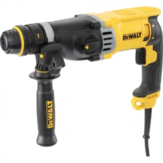Ciocan rotopercutor DEWALT D25144K SDS-PLUS, 900 W, 3 J, 1450 BPM, 1450 RPM, mandrina interschimbabila + geanta de transport + maner lateral + limitator adancime