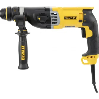 Ciocan rotopercutor DEWALT D25144K SDS-PLUS, 900 W, 3 J, 1450 BPM, 1450 RPM, mandrina interschimbabila + geanta de transport + maner lateral + limitator adancime