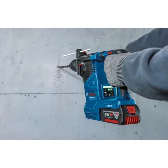 Ciocan rotopercutor pe acumulator Bosch Professional GBH 187-LI, 18 V, 2.4 J, 4350 percutii/min, 980 RPM, SDS plus, 1 acumulator, incarcator