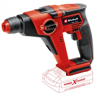 Ciocan rotopercutor pe acumulator Einhell PXC TE-HD 18/12 Li - Solo,18 V,forta impact 1.3 J,cuplu 14 Nm,SDS plus, gaurire beton 12 mm,fara acumulator si incarcator in setul de livrare