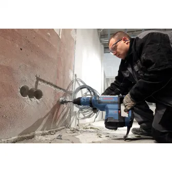 Ciocon rotopercutor Bosch Professional SDS Max GBH 8-45 DV, 1500 W, 12.5 J, 305 RPM, 2.760 PPM, functie Turbo Pwer, sistem Vibration Control, accesorii incluse