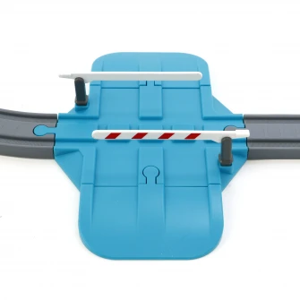 Circuit tren electric cu lumini si sunete, M-Toys City Rail cu accesorii, 63 piese, Verde