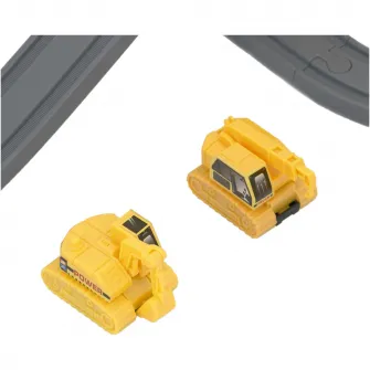 Circuit tren electric Mappy Engineering cu accesorii, 66 piese