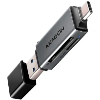 Cititor carduri Axagon CRE-DAC SUPERSPEED, USB-C, USB-A, SD, microSD, UHS-I