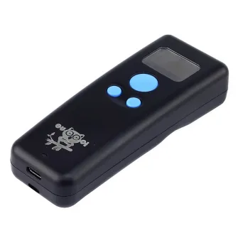 Cititor coduri bare Bluetooth 1D 2D portabil, USB, CMOS, Android iOS PC, 16MB, LED vibratii