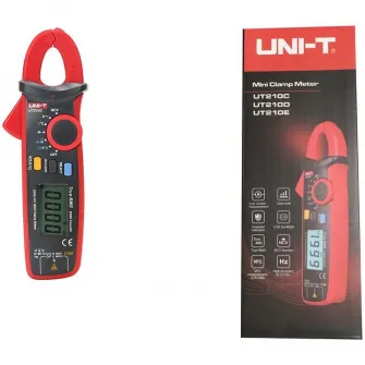 Clampmetru (cleste ampermetric) digital UNI-T UT210C, verificare continuitate cu buzzer, test dioda