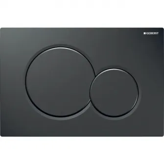 Clapeta de actionare rezervor WC incastrat Geberit Sigma01, pentru spalare cu doua volume de apa, negru