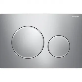 Clapeta de actionare rezervor WC incastrat Geberit Sigma20, pentru spalare cu doua volume, crom mat