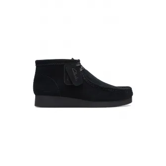 Clarks, Ghete de piele intoarsa cu sireturi Wallabees, Negru, 3.5