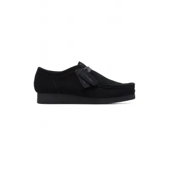 Clarks, Mocasini de piele intoarsa Wallabeeevo, Negru, 6.5