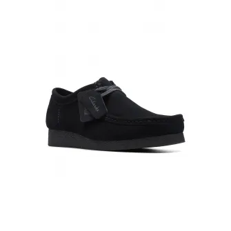Clarks, Mocasini de piele intoarsa Wallabeeevo, Negru, 6.5