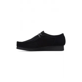 Clarks, Mocasini de piele intoarsa Wallabeeevo, Negru, 9.5