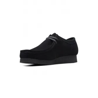 Clarks, Mocasini de piele intoarsa Wallabeeevo, Negru, 9.5
