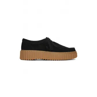 Clarks, Pantofi casual de piele Torhill, Negru, 3.5