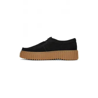 Clarks, Pantofi casual de piele Torhill, Negru, 3.5